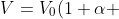 V=V_0(1+{\alpha} \;{\Delta} t)^3