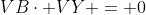 VB\cdot VY = 0