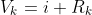 V_k=i R_k