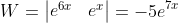 W=\begin{vmatrix}e^{6x}&e^{x}\\6e^{6x}&e^{x}\end{v  matrix}=-5e^{7x}
