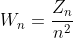 W_n=\frac{Z_n}{n^2}