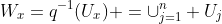 W_x=q^{-1}(U_x) =\cup_{j=1}^n U_j