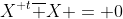 X^{\textsc t}\overline X = 0
