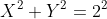 X^2+Y^2=2^2