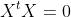 X^tX=0