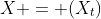 X = (X_t)