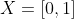 X=[0,1]