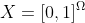 X=[0,1]^\Omega
