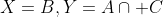 X=B,Y=A\cap C