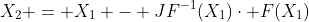 X_2 = X_1 - JF^{-1}(X_1)\cdot F(X_1)