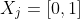 X_j=[0,1]