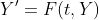 Y'=F(t,Y)