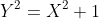 Y^2=X^2+1