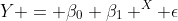 Y = \beta_0 \beta_1 ^X \epsilon
