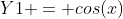 Y1 = cos(x)