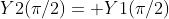Y2(\pi/2)= Y1(\pi/2)