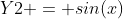 Y2 = sin(x)