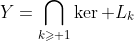 Y=\bigcap_{k\geqslant 1}\ker L_k