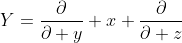 Y=\frac{\partial}{\partial y}+x \frac{\partial}{\partial z}