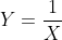 Y=\frac{1}{X}