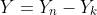 Y=Y_n-Y_k