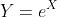 Y=e^X