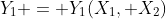 Y_1 = Y_1(X_1, X_2)