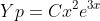 Yp=Cx^2e^{3x}