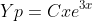 Yp=Cxe^{3x}