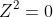 Z^2=0