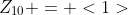 Z_{10} = <1>