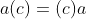 a(c)=(c)a\; (\forall a \in G)