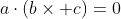 a\cdot(b\times c)=0