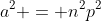 a^2 = n^2p^2