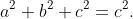 a^2+b^2+c^2=c^2.