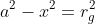 a^2-x^2=r_g^2