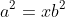 a^2=xb^2