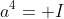 a^4= I