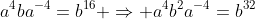 a^4ba^{-4}=b^1^6 \Rightarrow a^4b^2a^{-4}=b^3^2