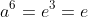 a^6=e^3=e