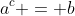 a^c = b