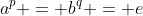a^p = b^q = e