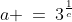 \text{From }{\color{blue}[3]}\!:\;\;a \:=\:3^{\frac{1}{c}}\;\;{\color{blue}[5]}
