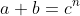 a b=c^n