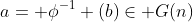 a= \phi^{-1} (b)\in G(n)