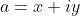 a=x+iy~\&~b=u+iv