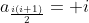 a_{\frac{i(i+1)}{2}}= i