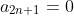 a_{2n+1}=0