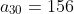 a_{30}=156