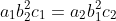 a_1b^2_2c_1=a_2b^2_1c_2